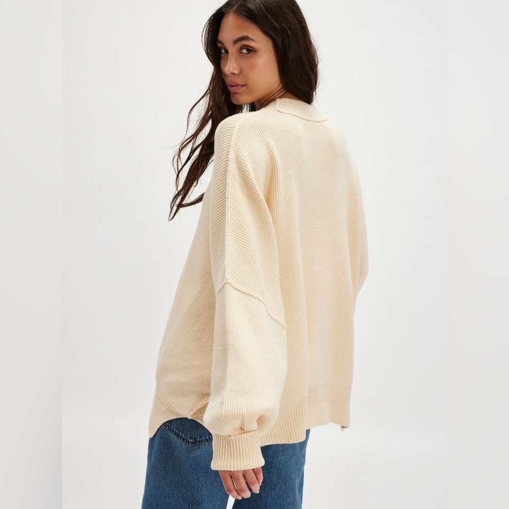 Free People Easy Street Sweater - Cream, XS